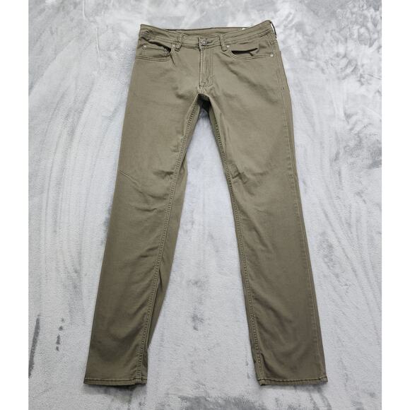 Buffalo David‎ Bitton Jeans Mens 34X34 Green Archer Slim-Fit Stretch Casual - Picture 1 of 11